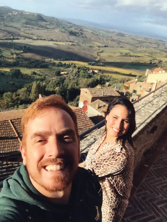 atardecer en montepulciano